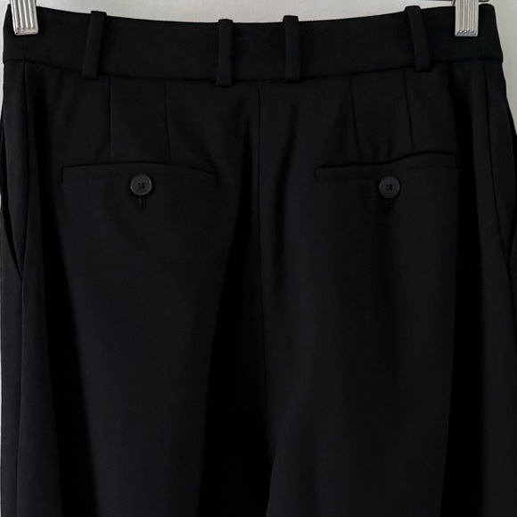 Babaton Agency Wool Blend Tailored Trouser Black High Rise Wide Leg Size 4 - Picture 13 of 16
